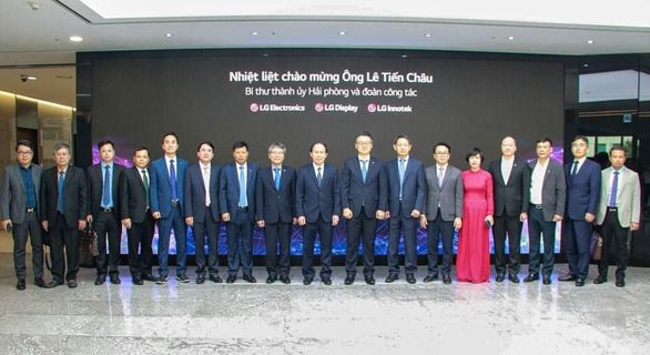 Đoàn công tác Xúc tiến đầu tư của thành phố Hải Phòng làm việc với các lãnh đạo của Tập đoàn LG và Tập đoàn STS tại Hàn Quốc